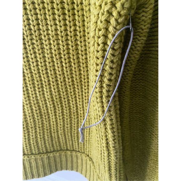 Habitat: Clothes  to Live In Green Knit Long Sleeve Sweater Sz M - Picture 8 of 14